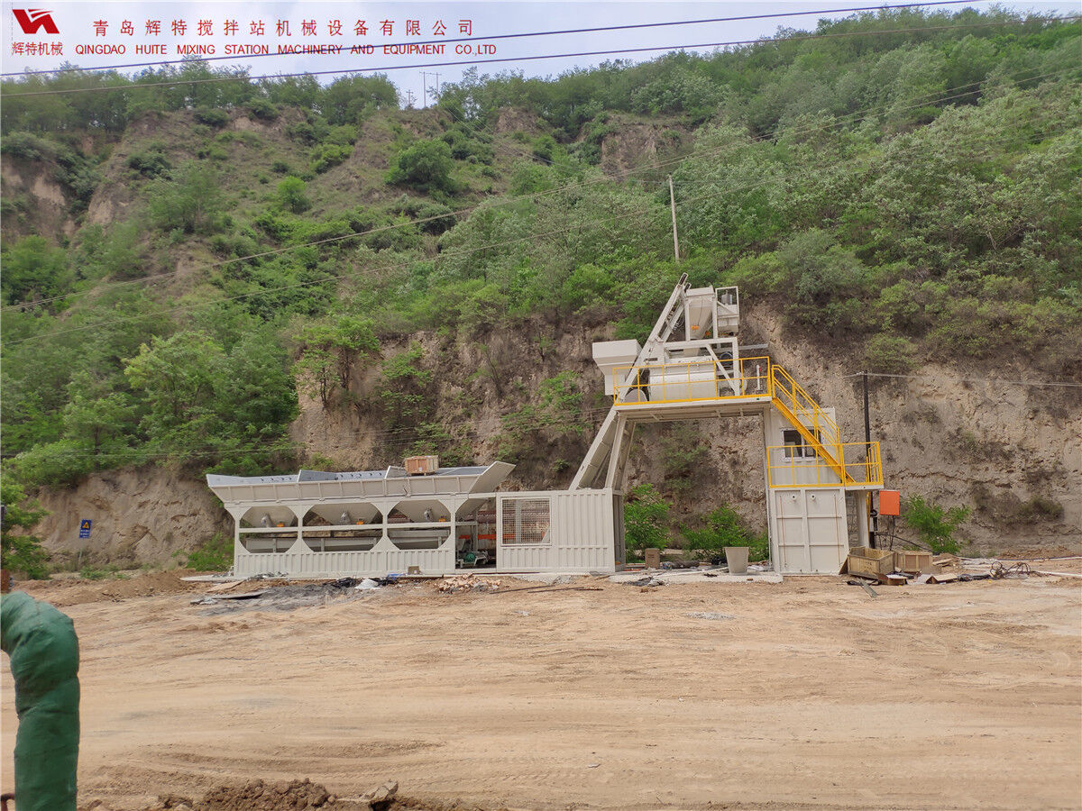青島輝特機(jī)械 HZM75免基礎(chǔ)攪拌站模塊化設(shè)計，安裝快捷