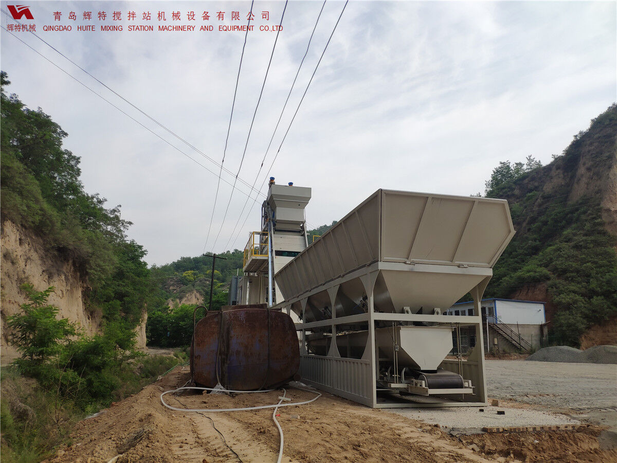 青島輝特機(jī)械 HZM75免基礎(chǔ)攪拌站模塊化設(shè)計，安裝快捷