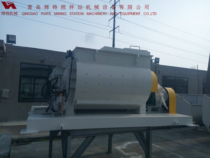 JS750攪拌臂采用偏心式設(shè)計，延長使用壽命，青島輝特機械