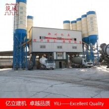 雙主機連體混凝土攪拌站2HZS180，大型攪拌站